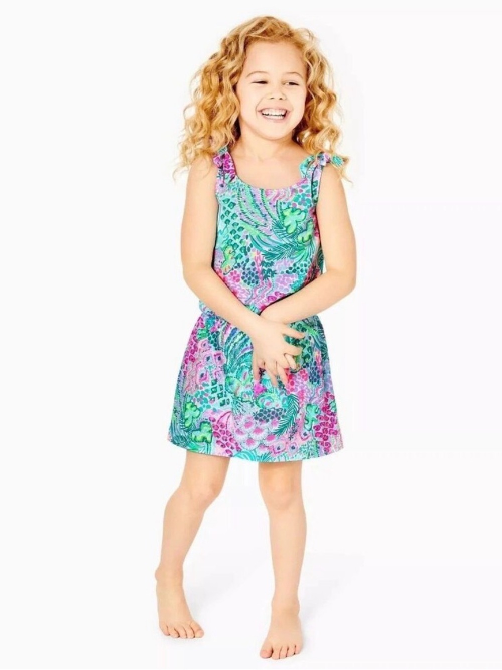 Lilly Pulitzer Girls Sundar Romper 12-14 XL